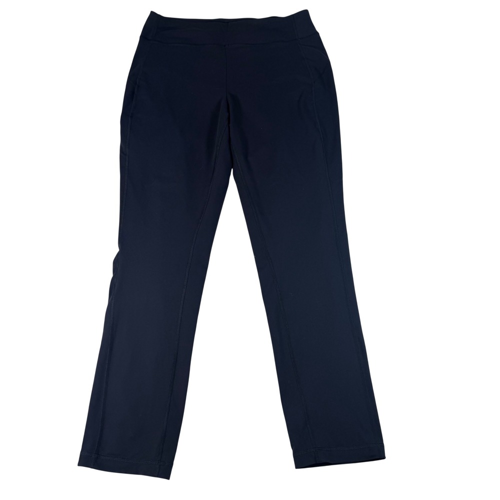 Duluth Trading Co Leggings Womens Medium Navy Blue Supplex Spandex Athletic Yoga